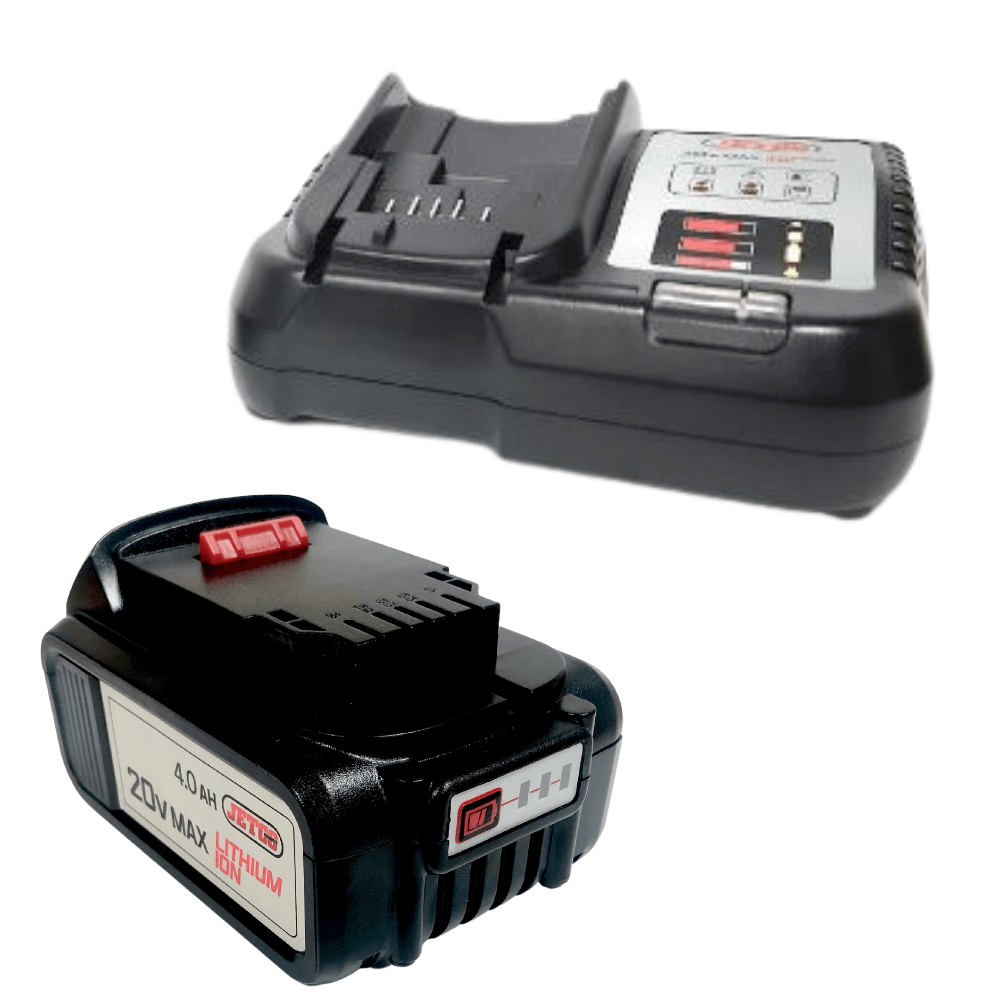 Jetco Products 4.0 Ah Lithium-Ion battery with charger