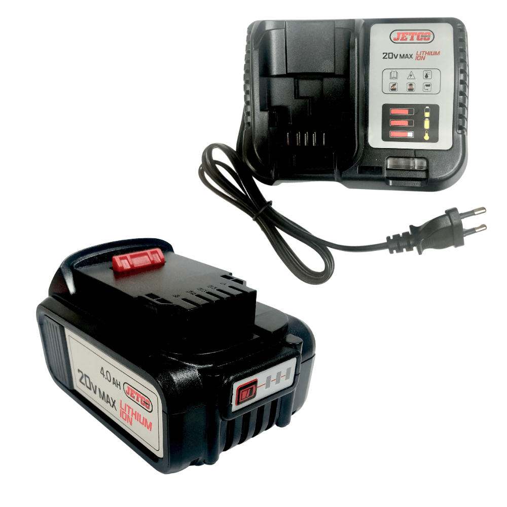 Jetco Products 4.0 Ah lithium-Ion battery with European charger